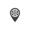 Location Globe vector icon