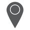 Location glyph icon, contact us and pin, pointer