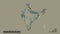 Location of Haryana, state of India,. Relief