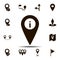 location, info icon. Simple glyph, flat vector element of Location icons set for UI and UX, website or mobile application
