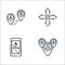 location line icons. linear set. quality vector line set such as group, navigation, directions