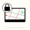 Location, locked, vector icon. gps navigation lock. Can be used for web and mobile. Navigation and map vector icon