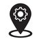 Location management, Gps management, location marker, location settings fully editable vector icon