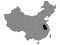 Location Map of Anhui Province