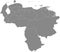 Location Map of Federal Dependencies of Venezuela