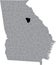 Location map of the Greene county of Georgia, USA