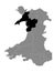 Location Map of Gwynedd County