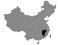 Location Map of Jiangxi Province