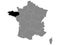 Location Map of Region Bretagne