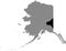 Location map of the Southeast Fairbanks Census Area of Alaska, USA