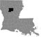 Location map of the Winn Parish of Louisiana, USA