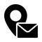 Location message  glyph flat icon