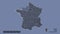 Location of Normandie, region of France,. Administrative