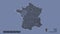 Location of Pays de la Loire, region of France,. Administrative