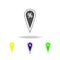 location percentage multicolored icons. Element of popular sale icon. Signs and symbols outline icon for websites, web design, mob