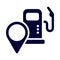 location, pin, gas station, petrol station, fuel station location icon