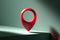 Location pin icon. Map sign. GPS. Geo Location Pin. Map pointer. Minimalism. 3d rendering