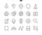 Location Pixel Perfect Well-crafted Vector Thin Line Icons
