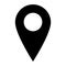 Location place icon vector isolated with background simpel smooth