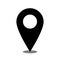 Location place icon vector isolated with background simpel smooth