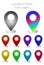 Location point icons pack
