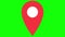Location Pointer Icon. 4K Animation of the Pin Showing the GPS Location.
