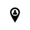 location, profile icon. Simple glyph, flat vector of Location icons for UI and UX, website or mobile application