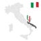 Location region Puglia on map Italy. 3d Puglia location sign. Quality map  with regions of Italy for your web site design, app, UI