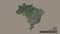 Location of RondÃ´nia, state of Brazil,. Satellite