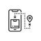 Location Shopping, Icon Vector Illustration