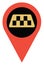 Location taxi, icon