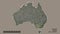 Location of Victoria, state of Australia,. Satellite