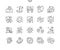 Location Well-crafted Pixel Perfect Vector Thin Line Icons 30 2x Grid for Web Graphics and Apps.