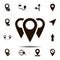 locations icon. Simple glyph, flat vector element of Location icons set for UI and UX, website or mobile application