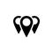 locations icon. Simple glyph, flat vector of Location icons for UI and UX, website or mobile application