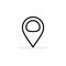 Locator Line Icon In Flat Style Vector For App, UI, Websites. Black Icon Vector Illustration