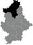 Locator map of the KRAMATORSK RAION, DONETSK OBLAST