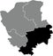 Locator map of the LUTSK RAION, VOLYN OBLAST