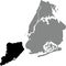 Locator map of the STATEN ISLAND BOROUGH, NEW YORK CITY