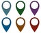 Locator pins in various patterns