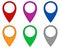 Locator pins in various patterns