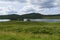 Loch Awe with small island in the Highlands of Scotland