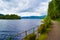 Loch Katrine Katrine Lake in Highlands, Scotland. Beautiful la