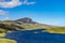 Loch Leathan lake and The Old Man Of Storr Isle of Skye