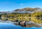 Loch Lubnaig hill reflections in still water