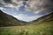 Loch maree and mountain landscape in the scottish highlands