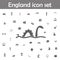 Loch ness monster icon. England icons universal set for web and mobile