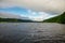 Loch Tay summer view in cloudy weather