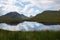 Lochan an Ais with Cul Beag (left) and Stac Pollaidh (centre), Assynt, Sutherland, North West Scotland