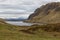 Lochan reservoir Scottish Trossachs near Loch Tay and Ben Lawers